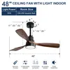 A diagram and information panel for a 48-inch ceiling fan with light. Produktbild-Vorschau