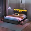 INONEFT Polsterbett 140x200cm mit USB-Ladegerät,Bett mit Produktbild-Vorschau 11
