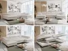 Wohnzimmersofa U-form, Eckcouch, Schlaffunktion und Produktbild-Vorschau 2