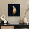 MuchoWow® Poster Blätter - Luxus - Gold - Schwarz - Natur Produktbild-Vorschau 3