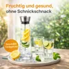 2er Set Glaskaraffe 1,1L mit Fruchtspieß Infuser – Produktbild-Vorschau 6
