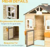 Outsunny Spielhaus für Kinder Holz Kinderspielhaus mit Produktbild-Vorschau 7