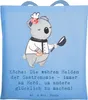 Mr. & Mrs. Panda Tote Bag Koch Helden - Sky Blue - Produktbild-Vorschau 1