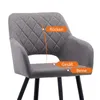 CLIPOP lot de 2 chaises de salle à manger tissu lin, avec Voir les images du produit 6