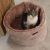 Creato da Lotte Katze Korb Gerippt Rosa 50x35 cm Anteprima dell’immagine prodotto 4