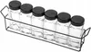 Sada nádob na koření transparentní 6x120ml černá Náhled obrázku produktu 1