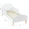 Kinderbett Weiß mit Rausfallschutz & Lattenrost, Juniorbett Produktbild-Vorschau 6