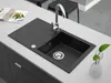 Granitspüle Schwarz 76 x 43 cm Acqua mit automatischem Produktbild-Vorschau 3