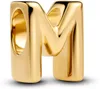 Pandora Charm Donna Lettera M Alfabeto Placcato in oro 14 Anteprima dell’immagine prodotto 1