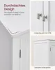 Collage of images showing details of a white bathroom cabinet. Produktbild-Vorschau