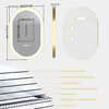 Vrygle Miroir Ovale avec Éclairage : Miroir LED 80x50 cm, Voir les images du produit 20