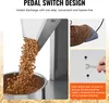 A collage of images showing a particle filling machine, a foot pedal, and a hand using a wrench. Náhled obrázku produktu