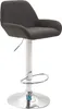 Tabouret de bar CLP Braga en tissu, pivotant et réglable en Voir les images du produit 3