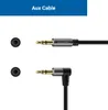 Two types of aux cables are shown, one straight and one angled, against a white background. Produktbild-Vorschau