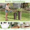 GOPLUS 2er Set Pflanzkübel, Blumentopf hoch mit Innentopf, Produktbild-Vorschau 3