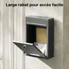 Wiltec Boîte aux lettres murale verrouillable V2 anthracite Voir les images du produit 5