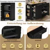 Sideboard 115 cm, 3 Türen, 1 Schublade, ausziehbare Regale, Produktbild-Vorschau 7