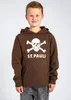 FC St. Pauli - Kinder Kapuzenpullover Totenkopf - braun Produktbild-Vorschau 1