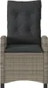 vidaXL Gartensessel mit Kissen 2 Stk. Verstellbar Grau Poly Produktbild-Vorschau 5