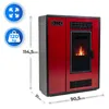 THUNDER® | ARIA RED | Piec na pellet | 12 kW | Zestaw rur Podgląd zdjęcia produktu 2