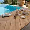 Rechteckiger ausziehbarer Gartentisch 220/280 cm Holzoptik Produktbild-Vorschau 4