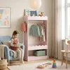 Kindergarderobe 'Vestnes' mit Spiegel und 3 Haken 120 x 63 Produktbild-Vorschau 2