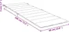 vidaXL Coussin pour chaise longue Crème 186x58x4 cm Tissu Voir les images du produit 22