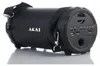 A black Akai portable speaker is shown on a white reflective surface. Anteprima dell’immagine prodotto