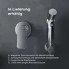 A bathroom bidet faucet and hand shower set displayed against a dark gray textured background. Produktbild-Vorschau
