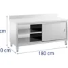 Expondo Royal Catering Edelstahl-Arbeitsschrank - ECO - 180 Produktbild-Vorschau 6