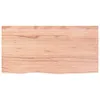 vidaXL Tischplatte Hellbraun 80x40x(2-6) cm Massivholz Produktbild-Vorschau 3