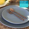 Kuchengabeln aus Edelstahl – 15 cm – Kupfer – 8er-Pack Produktbild-Vorschau 2