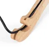 Wandleuchte aus Holz, runder Korbschirm mit Kabel, Schalter Produktbild-Vorschau 6