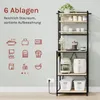 WOLTU Küchenregal, 6-stöckig, 6 Haken, Metallrahmen, mit Produktbild-Vorschau 8