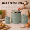 KOOK TIME Porta patate, cipolle e aglio, set da 3, rotondi, Anteprima dell’immagine prodotto 5