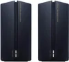 Two black Xiaomi Mesh System AX3000 routers are shown side-by-side against a white background. Podgląd zdjęcia produktu
