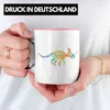 Trendation - Dinosaurier Triceratops Tasse Polygon Grafik Produktbild-Vorschau 2