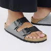 Birkenstock 1029233 Damen-Pantoletten in Silber – weite Produktbild-Vorschau 4