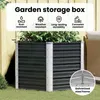 vidaXL Garten-Hochbeet Anthrazit 129 x 129 x 77 cm Produktbild-Vorschau 3
