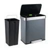 SVITA LT2X30 Mülleimer 60l Treteimer 2 Fächer mit Deckel Produktbild-Vorschau 2