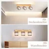 ZMH Deckenstrahler 3 Flammig Holz E14  Küchenlampe LED Produktbild-Vorschau 4