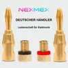 Bananenstecker 28x Stecker Set NEXMEX Vergoldet Produktbild-Vorschau 7