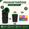 Würfelbecher Set 6-teilig aus Kunstleder mit 36 Würfeln, Produktbild-Vorschau 4
