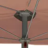 vidaXL Poloviční slunečník s tyčí 180x90 cm terakotově Náhled obrázku produktu 7