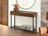 Console ARVID - noyer / noir Voir les images du produit 1