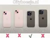 Four iPhones are displayed side-by-side, with labels indicating their models and compatibility symbols below. Podgląd zdjęcia produktu