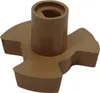 A single brown plastic part with a cylindrical center and four protruding arms, likely a component for a kitchen appliance. Náhľad obrázku produktu