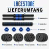 Lacestone 2in1 Hantelset 30 Kg Kurzhantel Langhantel Set Produktbild-Vorschau 3