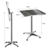 Table de jardin Table de bistrot stable en aluminium Voir les images du produit 4