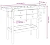 vidaXL Pracovní stůl se zásuvkami a svěráky 124x52x83 cm Náhled obrázku produktu 7
